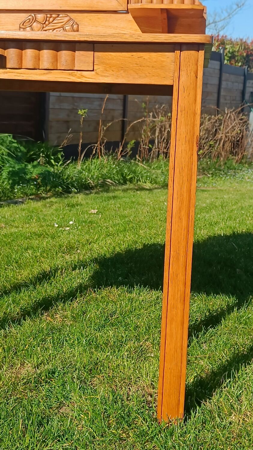 Art Deco dressing table with removable mirror
