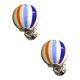 Modern Multicolor Murano Glass “Rods” Wall Lamps – Pair