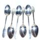 Set of 6 tablespoons in silver metal laurel Louis XVI by Christofle