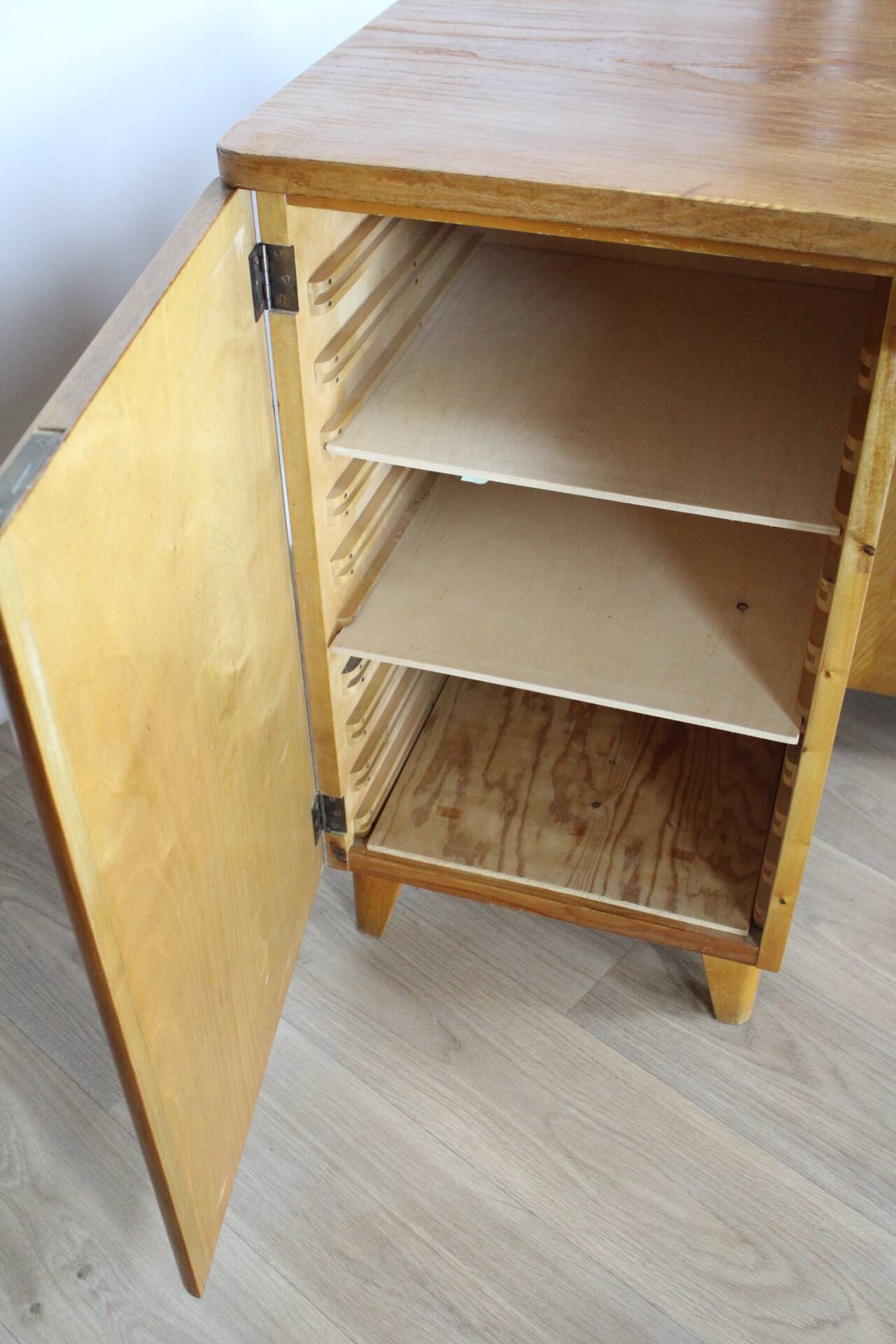 Bureau double face vintage en teck 1960 danemark