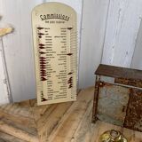 Advertising sheet metal plate memo race list