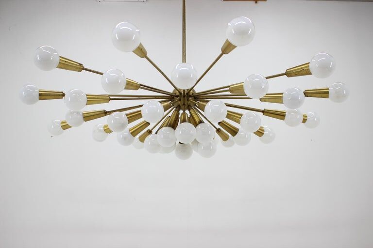 Rare Mid Century Chandelier Sputnik, Atomic, 1960s