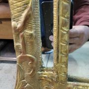Wooden mirror dora parcloses of the XIXth n35