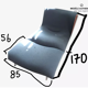 Fauteuil lounge et ottoman design Pascal Mourgue modèle Câlin pour Cinna