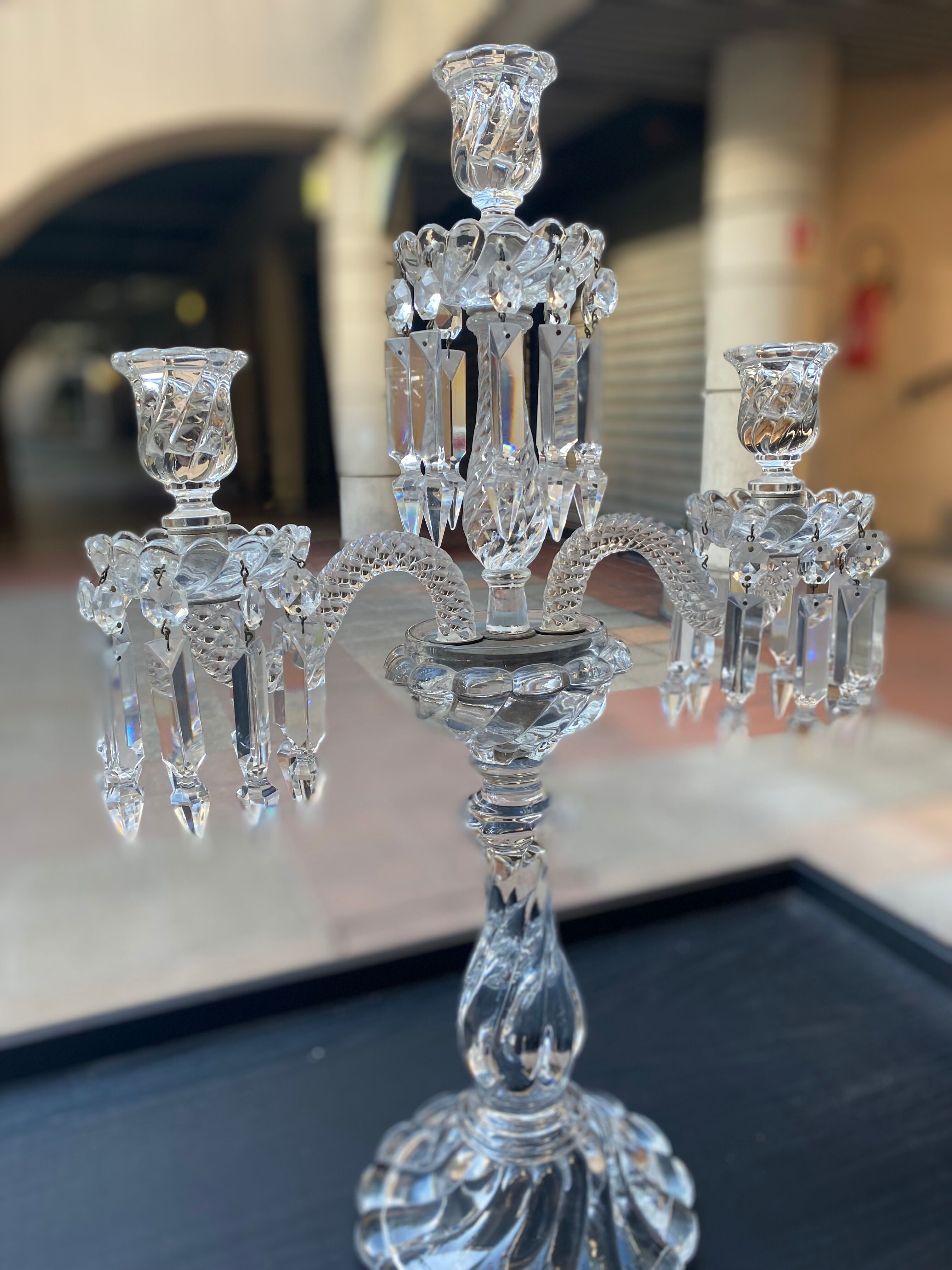 Baccarat crystal chandelier - 70s