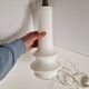 70s Design Lamp in White Opaline