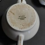 Vintage porcelain coffee pot Apilco fireproof porcelain from the 1960s.