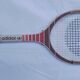 2 vintage Adidas and Dunlop 70' wooden tennis rackets