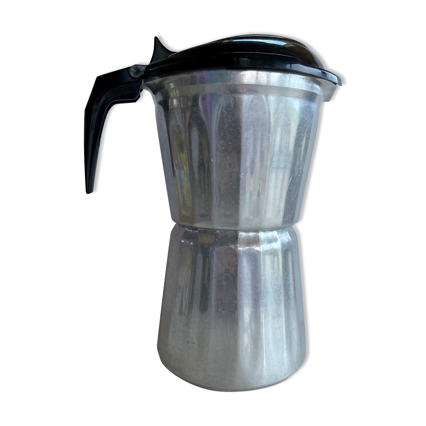 Cafetière italienne Moka Seb en aluminium années 70