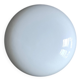 Round minimalist opaline ceiling light fixture