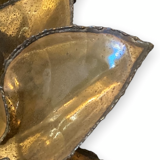 Lamp water lily in golden brass