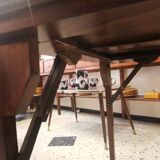 Old folding wooden gaming table