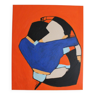 Finding you 55x45cm original unique painting by Bodasca