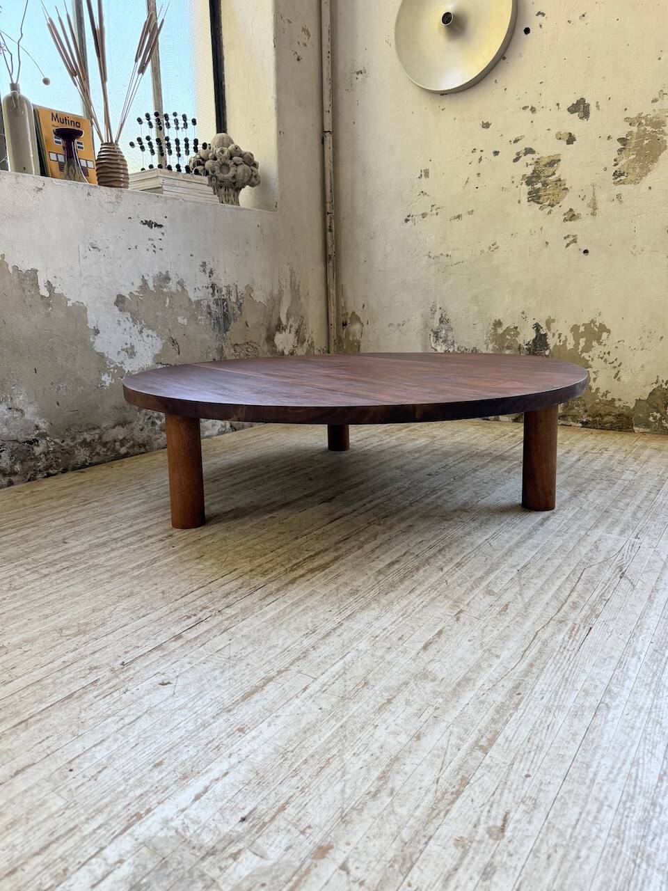 50s round tripod coffee table