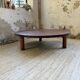 Table basse ronde tripode années 50