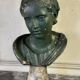 Young Boy, Plaster Bust with Green Patina, Circa 1900