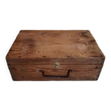 Old wooden suitcase