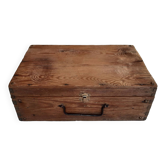 Old wooden suitcase