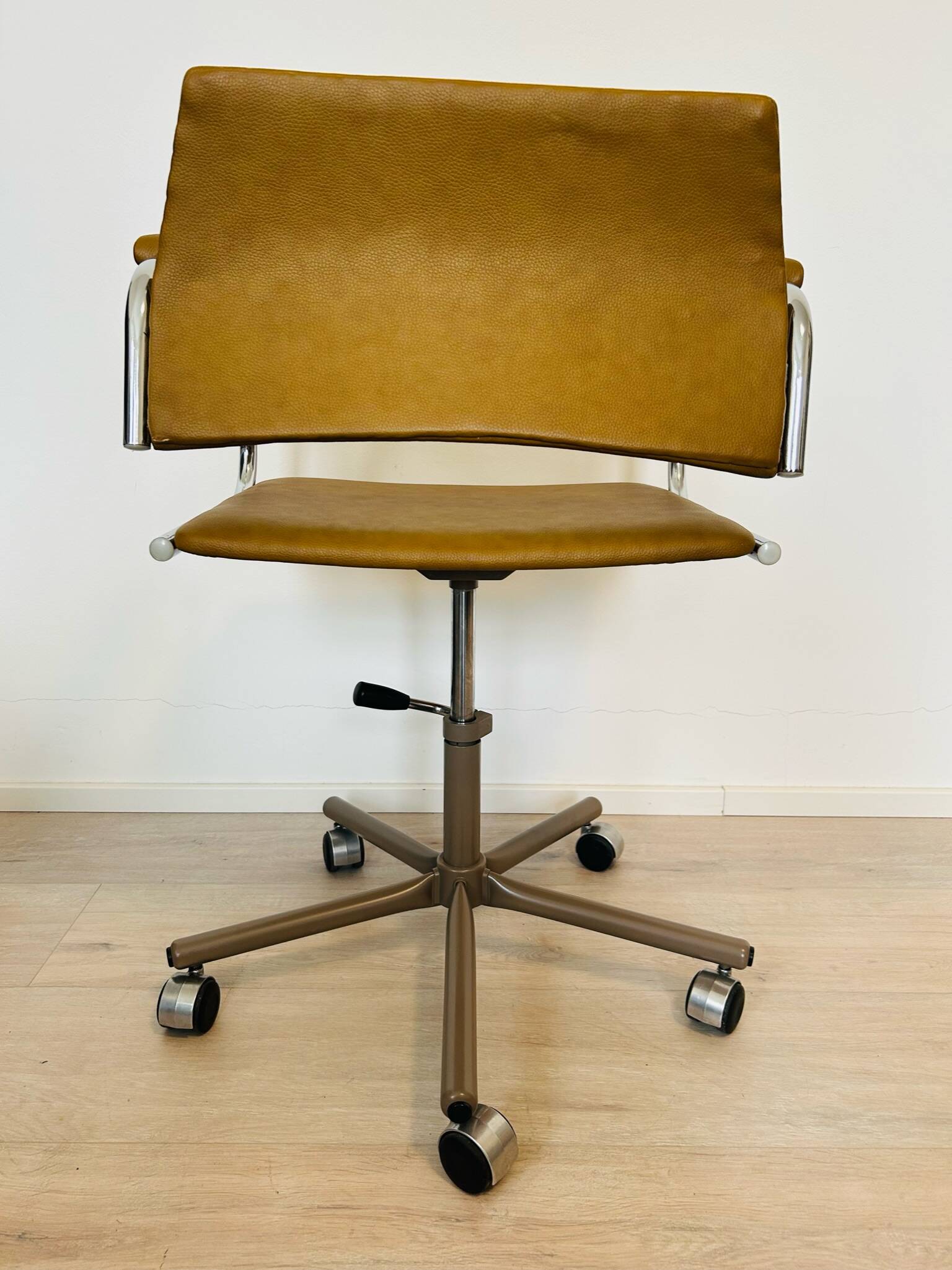 Vintage Mustard Office Chair Model K-380 from Kovona