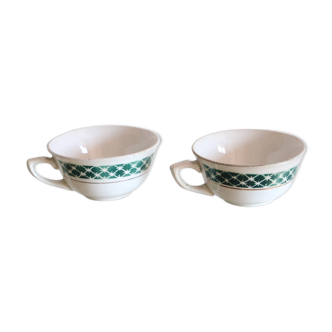 Paire de tasses en céramique