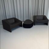 Malmo Leather Set by Patricia Urquiola for Moroso, Italy, 2000s, Set of 3