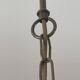 Tiffany-style floral stained glass pendant light in brass D40cm