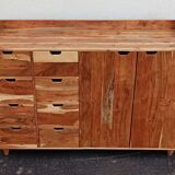 Wooden dresser with 8 drawers and 2 doors