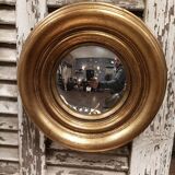 Miroir convexe de 24 cm doré