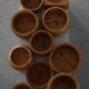 Set of 10 Swedish pine bowls from the mid-century, made by Holmbergs & Varnamo, 1970s.