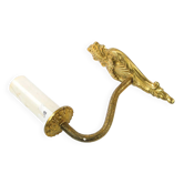 Rococo wall sconce, brass, Sweden, 1950s