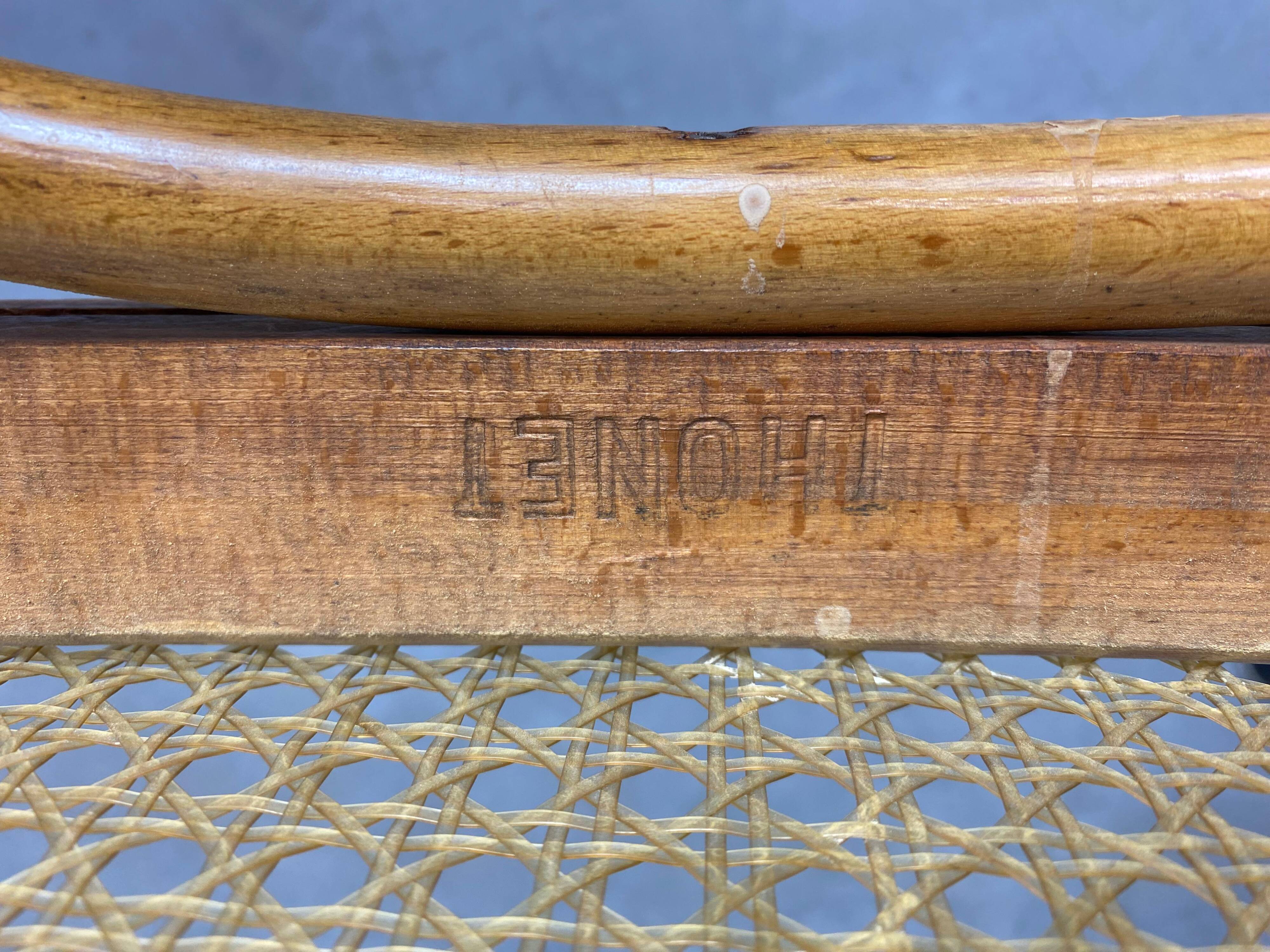 Set of 4 chairs model A821 by Adolf Gustav Schneck for Thonet Mundus