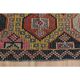 1970s Vintage Turkish Oushak Handmade Colorful Runner Rug 145x243