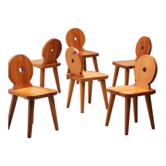 Series of 6 Scandinavian chairs