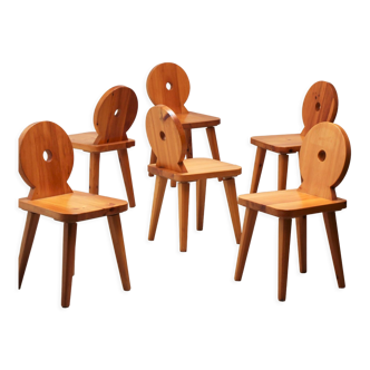 Série de 6 chaises scandinaves