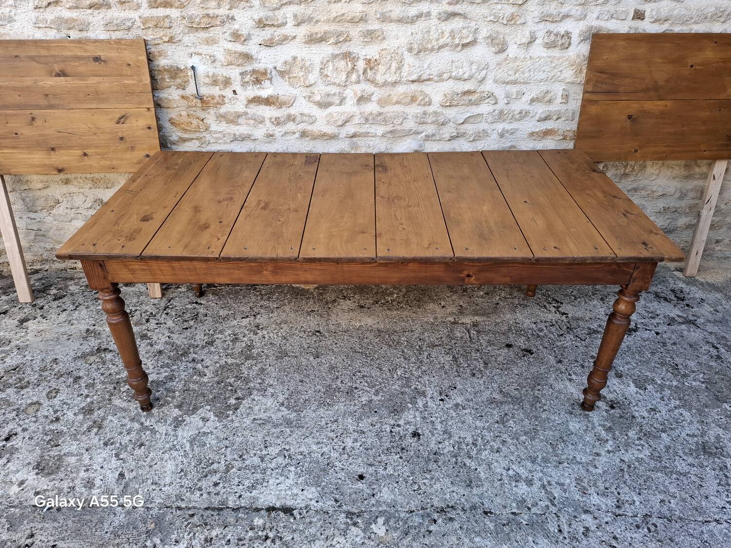 Extendable farmhouse table 285 x 86