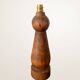 Lampe XL en bois avec abat-jour en lin