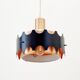 Mid Century Ceiling Light from VEB Metalldrücker Halle, Germany, 1960s