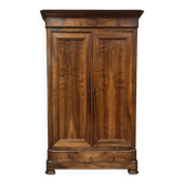 19th-century walnut wardrobe