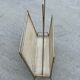Vintage magazine rack 60s brass design