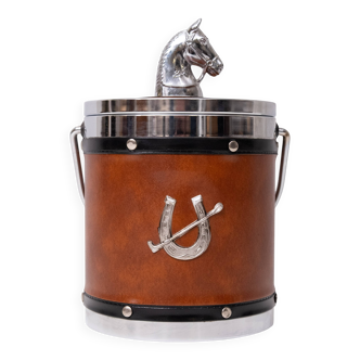 Horse Ice Bucket Equestrian 1970's Retro