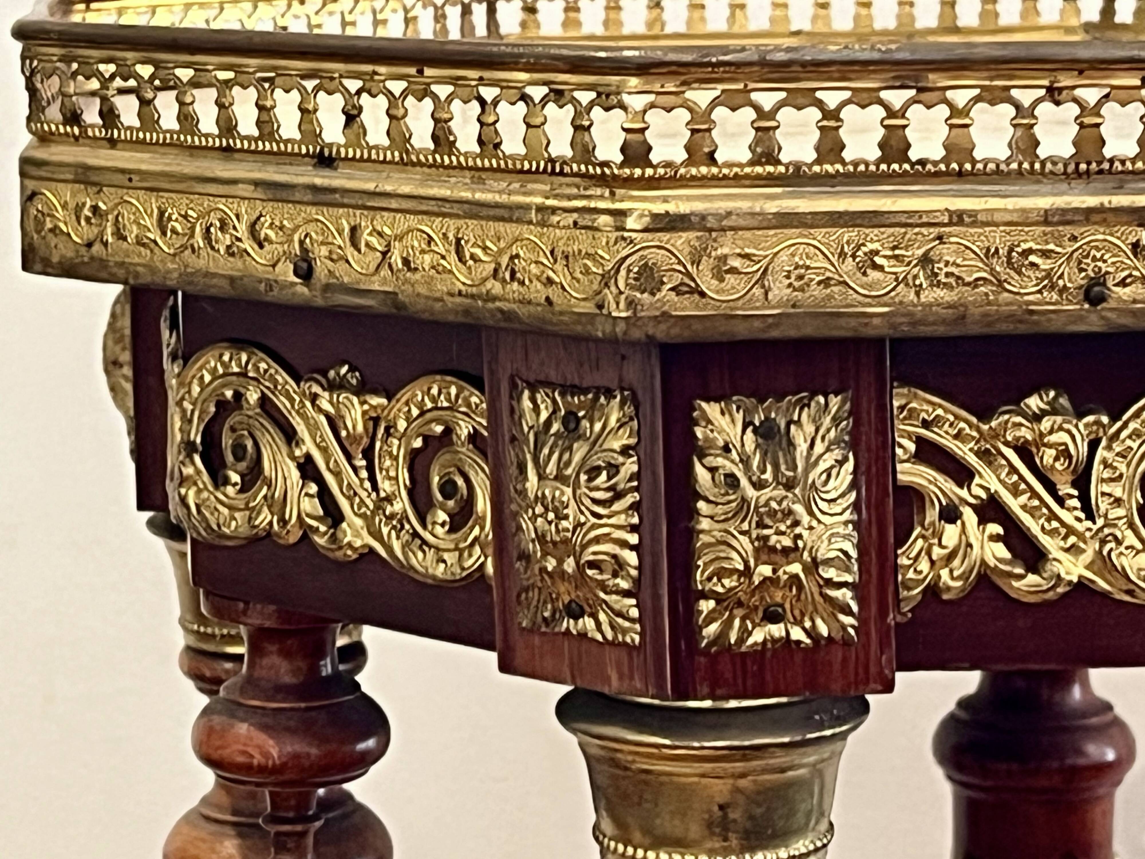 Selette/ Console acajou - Style Louis XVI