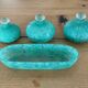 Ensemble de toilette, vide poche vintage