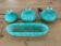 Vintage toiletry set pocket empty