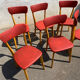 Set of 6 vintage bistro chairs