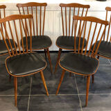 Set of 6 Baumann Menuet chairs, vintage, 1970s