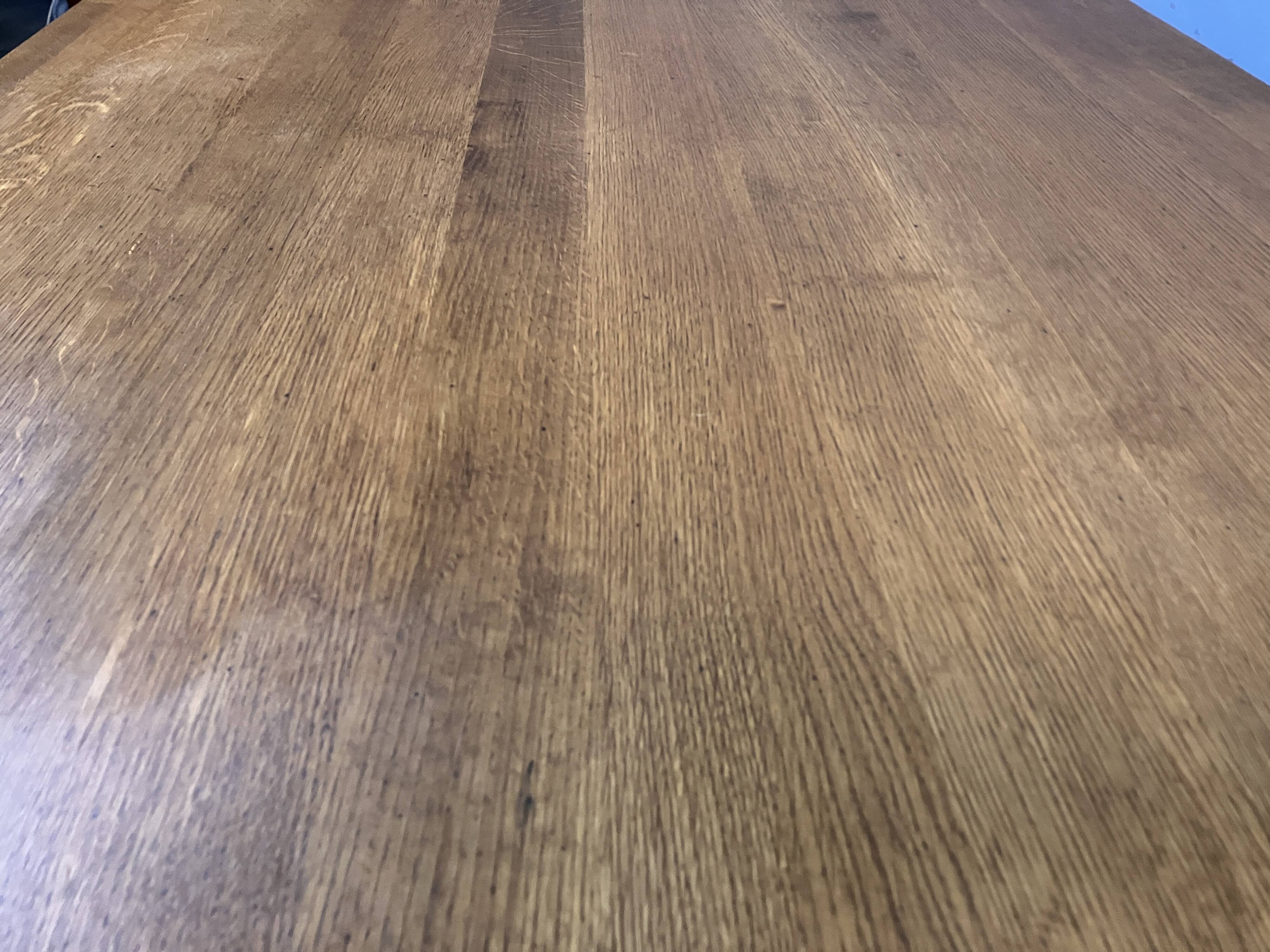 Vintage industrial table desk chrome oak