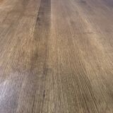 Vintage industrial table desk chrome oak