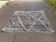 Beni Ouarain rug handmade wool 200x300cm white and black