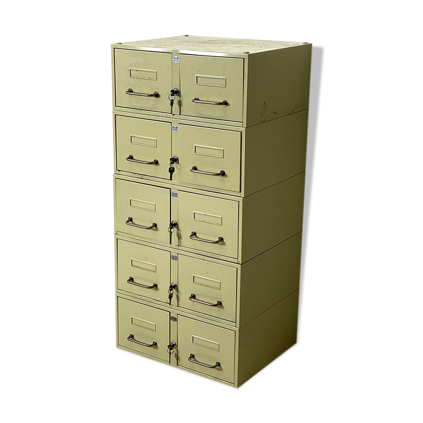 Set of 5 medical lockers