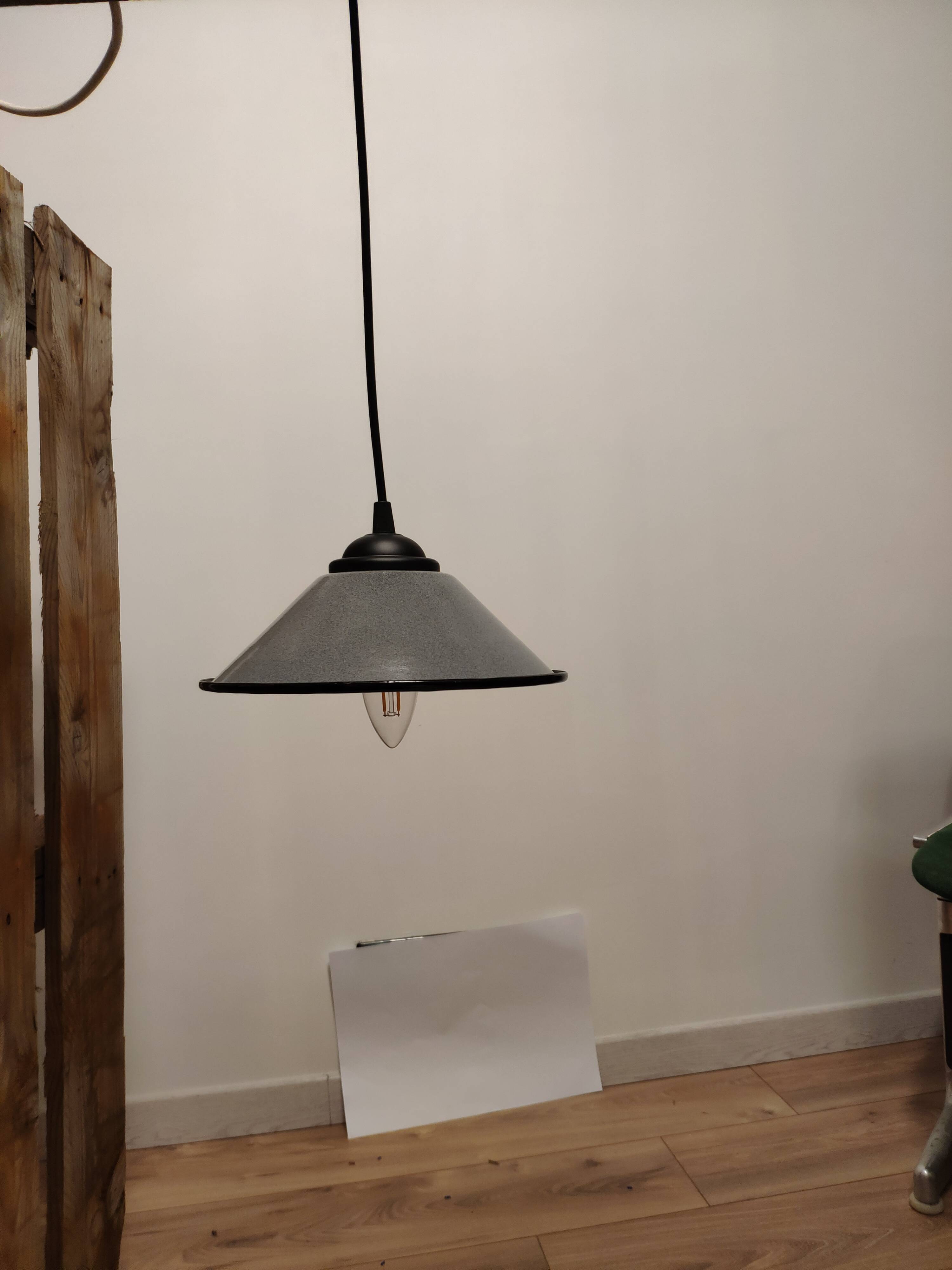 Blue-grey industrial vintage suspension
